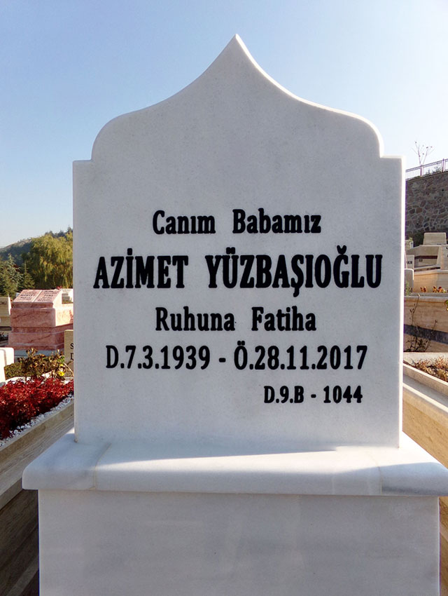 Muğla Beyazı Kubbe Şekilli Mermer Baş Taşı Muğla Beyazı Kubbe Şekilli Mermer Baş Taşı