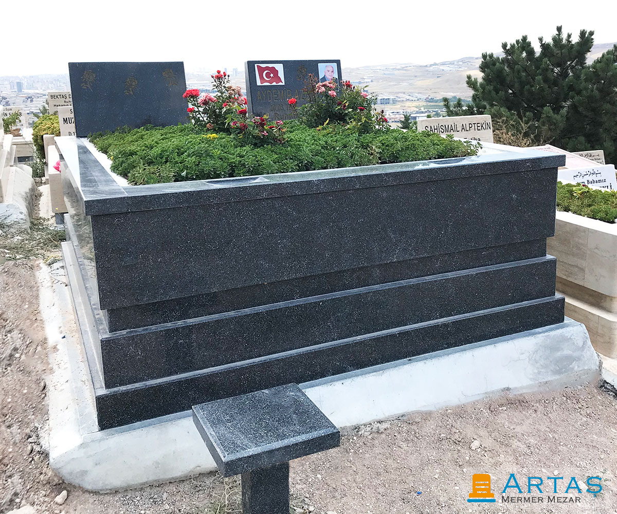 Çift Kişilik 5'lik Nero Nebiyan Granit Mezar